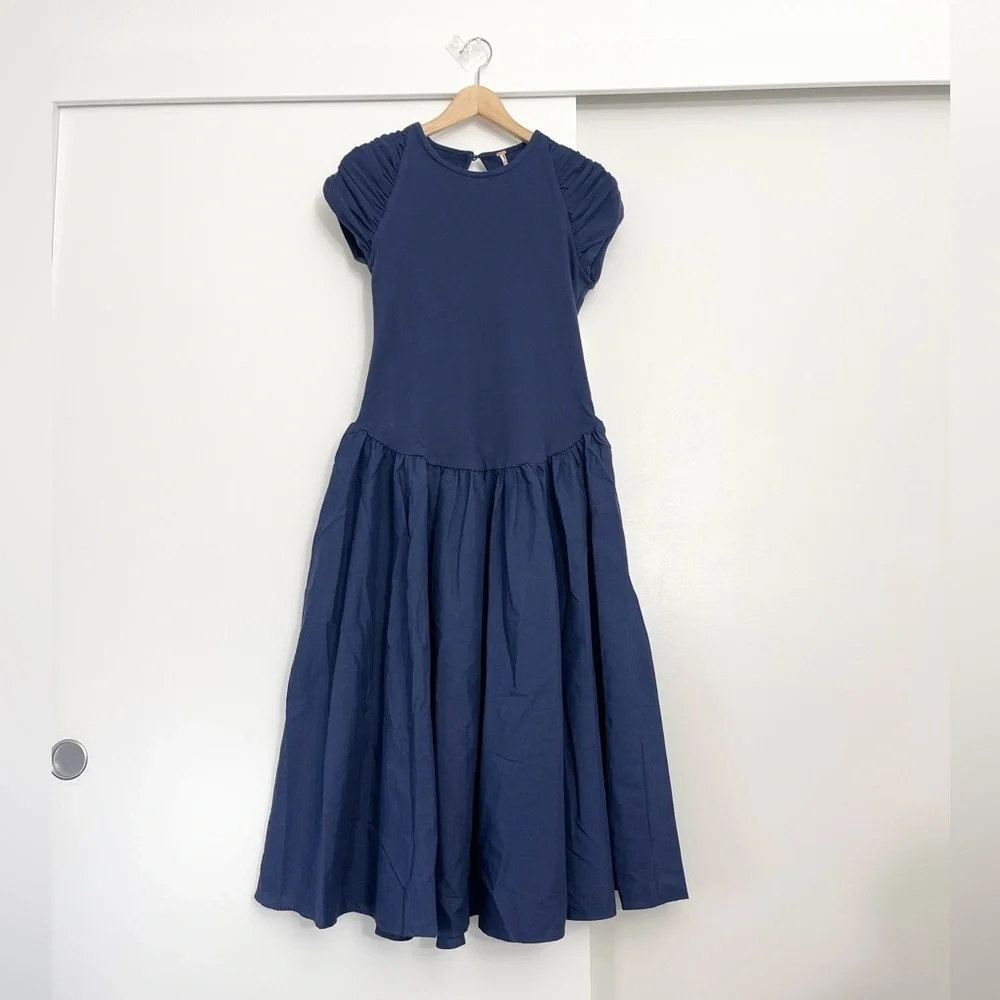 NWOT Free People Afternoon Elegance Midi Drop Waist Dress Size Medium - Picture 4 of 13